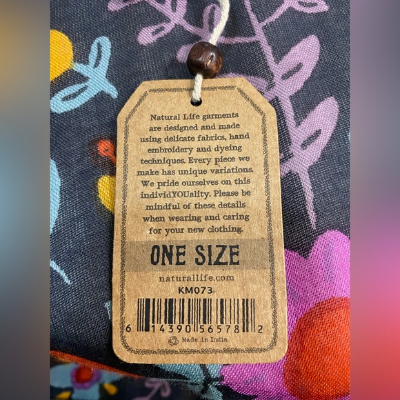 NWT Natural Life  Nandita Tassel Floral Kimono One Size - Picture 10 of 13